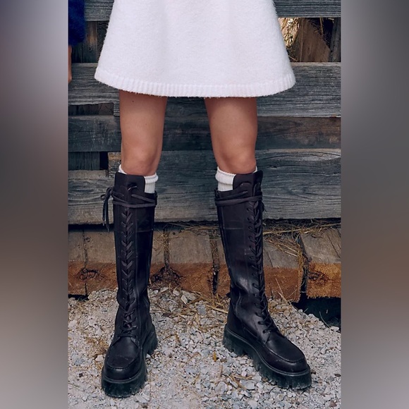 🆕 FREE PEOPLE | JONES LACE-UP BOOTS | BLACK | SIZE: US 8 (EU 38.5) - Picture 12 of 12